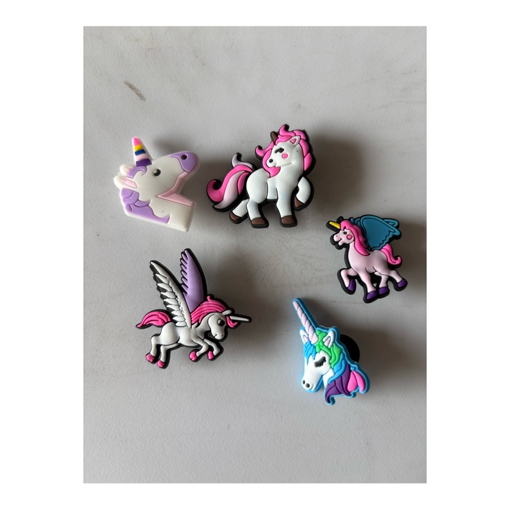 🦄 Unicorn Shoe Charms Set
